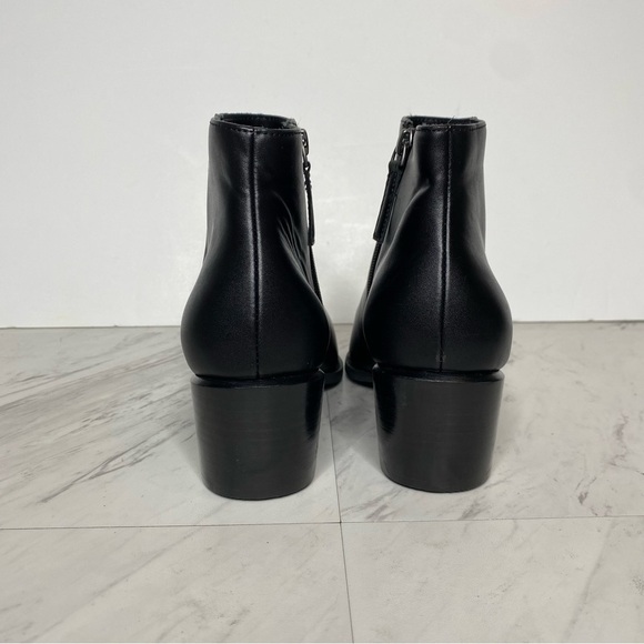 Paolo Black Square Toe Bootie 9M - Picture 3 of 15